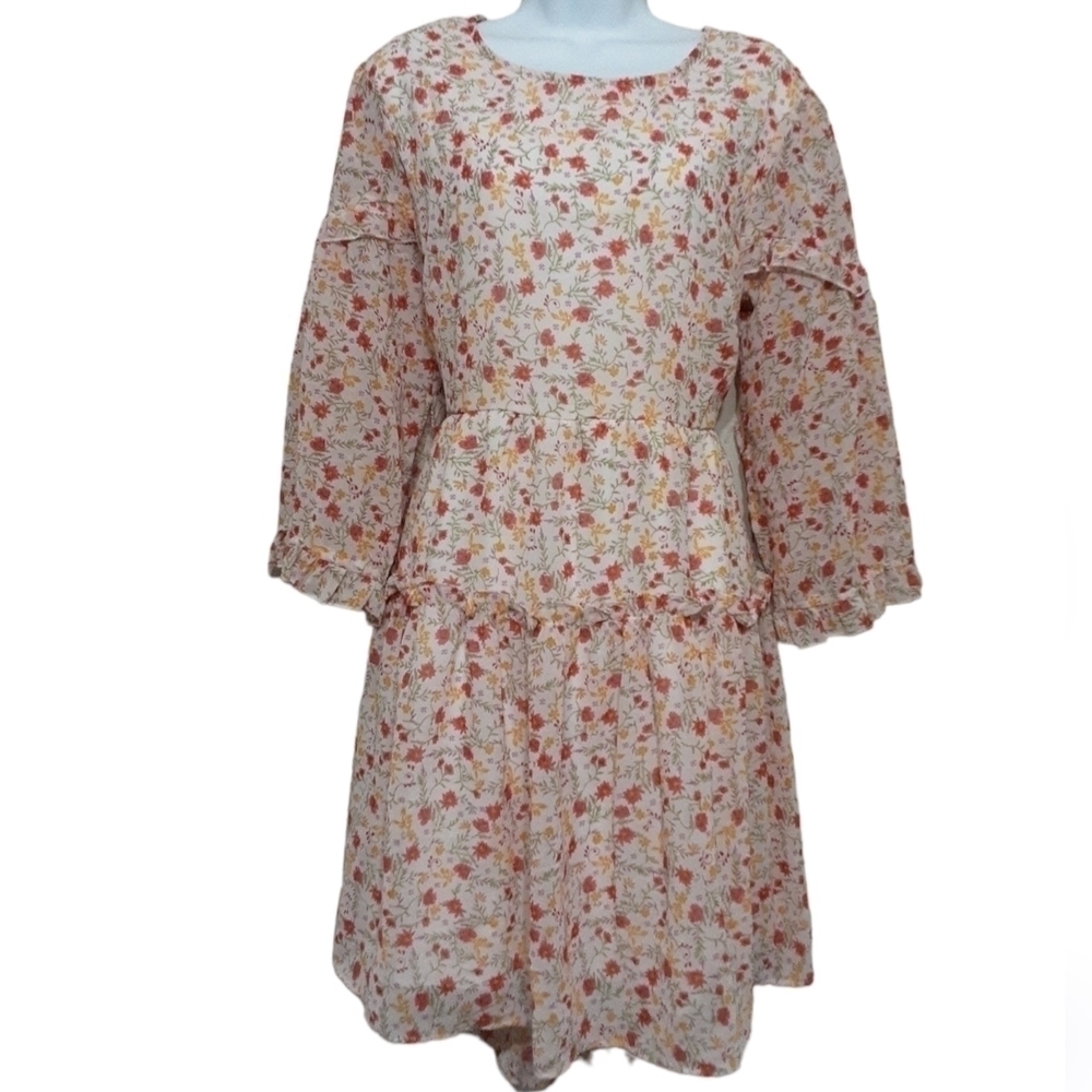 Boohoo women floral mini dress 12 Pastel Boho Vacation Event Cruise Romantic